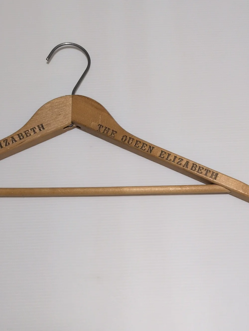 Vintage Baribocraft Queen Elizabeth Wooden Hanger